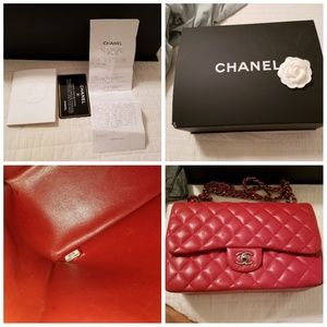 Jumbo chanel lambskin flapbag